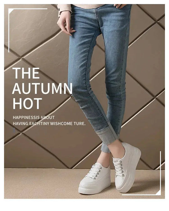 chaussures ete femme  espadrille femme basket femme compensé Zapatillas de deporte informales para mujer, zapatos blancos transpirables y cómodos con tacones de 8CM, plataforma de aumento de altura, Otoño, 2022 MedSurgery Store For Digital Health