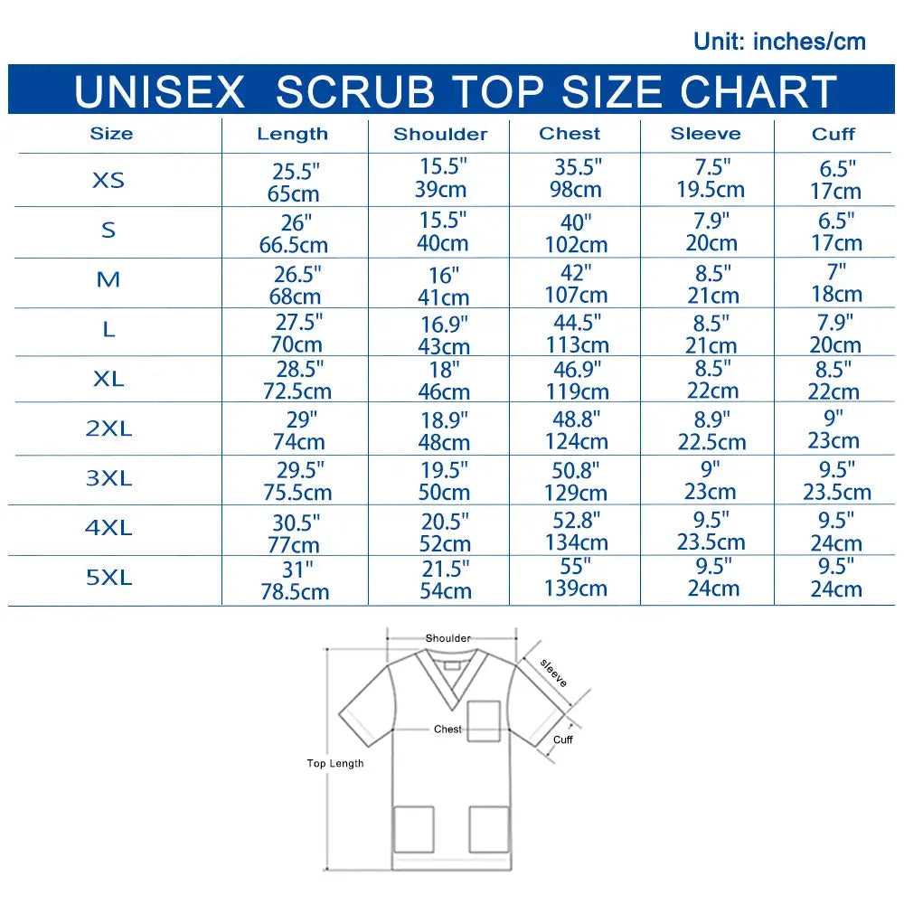 Uniforme Clínico Unisex ANNO ProShield - Top Médico Resistente al Cloro (Modelo 09SS001) CJdropshipping