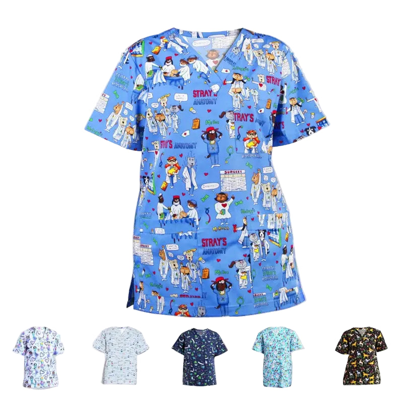Uniforme Clínico Unisex ANNO ProShield - Top Médico Resistente al Cloro (Modelo 09SS001) CJdropshipping