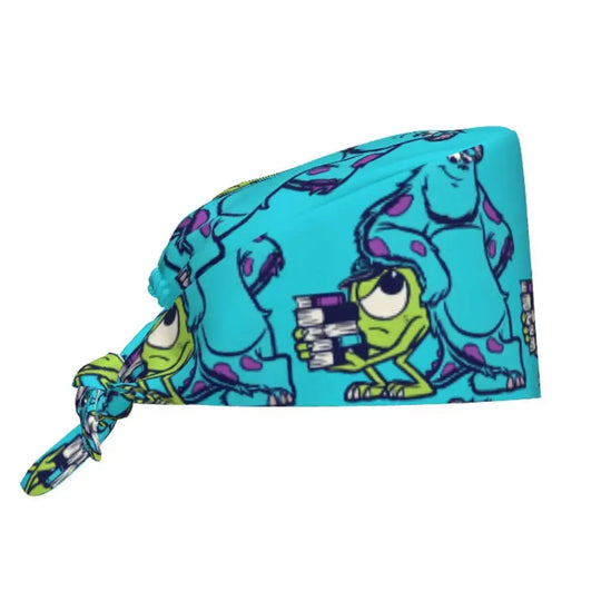 Gorro de trabajo ajustable personalizado con dibujos animados de la Universidad de Monsters, gorro quirúrgico para hombres y mujeres, gorro quirúrgico para enfermería, médico y cirujano MedSurgery Store For Digital Health