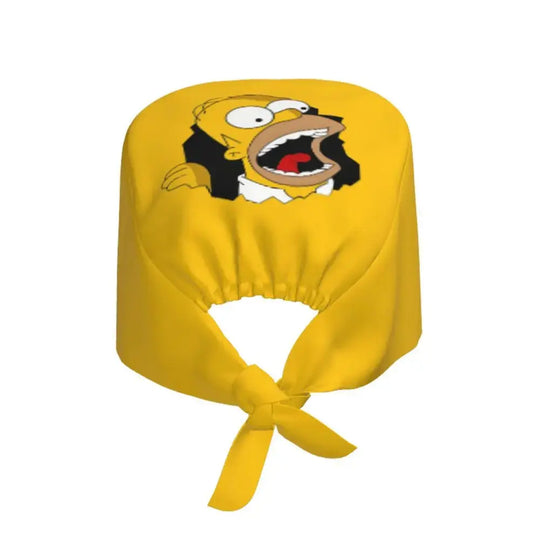 Personalizado The Simpsons Cartoon personal médico Scrubs Hat hombres mujeres médico enfermería gorro quirúrgico Scrub Caps MedSurgery Store For Digital Health