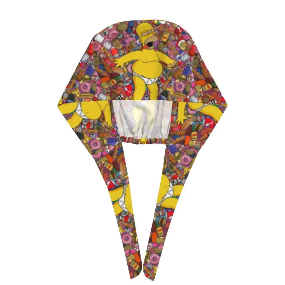 Personalizado The Simpsons Cartoon personal médico Scrubs Hat hombres mujeres médico enfermería gorro quirúrgico Scrub Caps MedSurgery Store For Digital Health