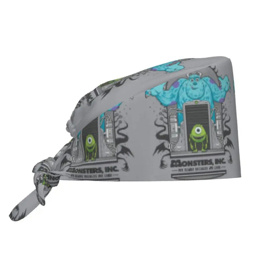 Gorro de trabajo ajustable personalizado con dibujos animados de la Universidad de Monsters, gorro quirúrgico para hombres y mujeres, gorro quirúrgico para enfermería, médico y cirujano MedSurgery Store For Digital Health