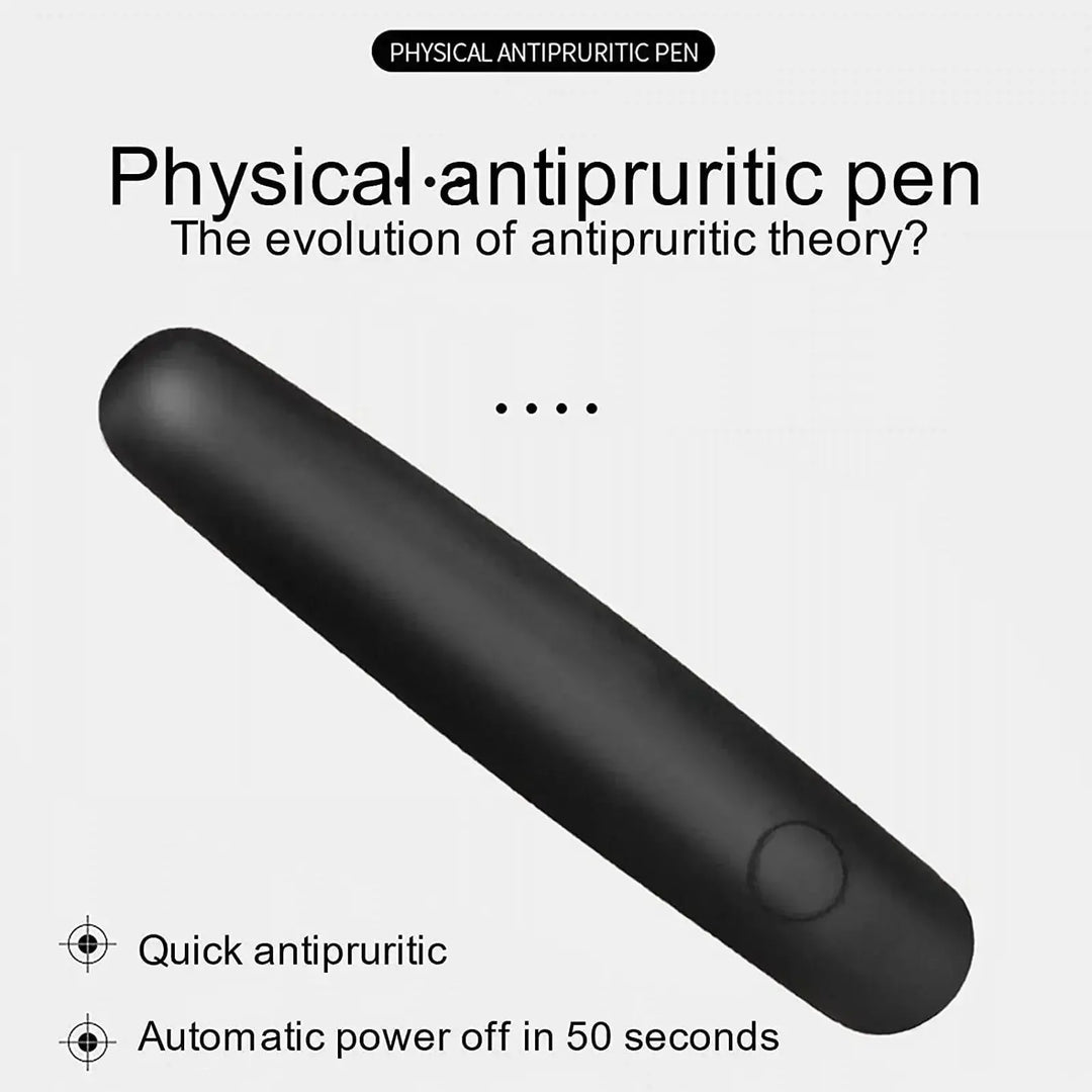 Para picazón, picadura, insecto, mosquito, bolígrafo portátil, negro, alivia los niños adultos, antipicazón físico, palo para dejar de picazón, antipruriginoso MedSurgery Store For Digital Health