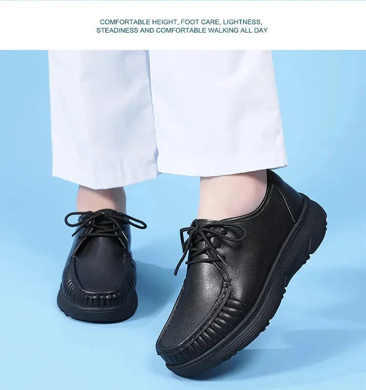 STRONGSHEN, zapatos blancos con plataforma, zapatos de enfermera para mujer, zapatos de trabajo ligeros y cómodos informales, zapatos antideslizantes a la moda para mujer MedSurgery Store For Digital Health