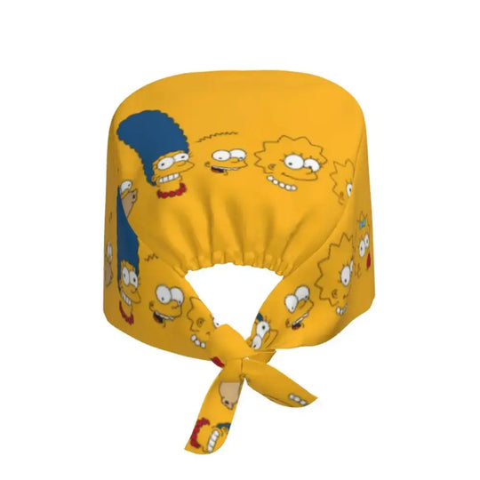 Personalizado The Simpsons Cartoon personal médico Scrubs Hat hombres mujeres médico enfermería gorro quirúrgico Scrub Caps MedSurgery Store For Digital Health