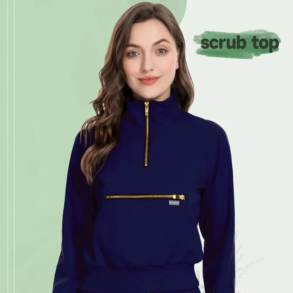 Chamarra Quirúrgica Elite MSORMOSIA - Uniforme Médico Elástico con Bolsillos Profesionales (MSO-42035-37) CJdropshipping