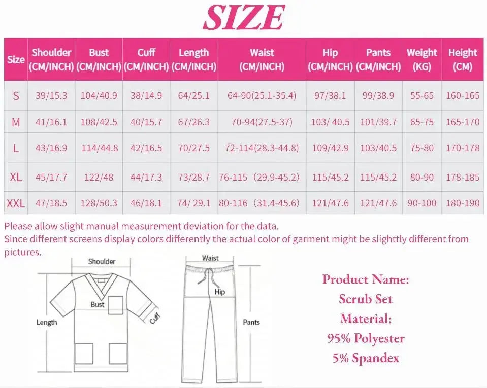 Nuevo conjunto de uniformes médicos, uniforme de médico, monos de cirugía, ropa de trabajo de salón de belleza, conjunto de ropa de trabajo de odontología CJdropshipping