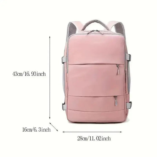 Mochila de viaje de gran capacidad para mujer, multifunción, almacenamiento de zapatos, multicapa, separación seca y húmeda, impermeable MedSurgery Store For Digital Health