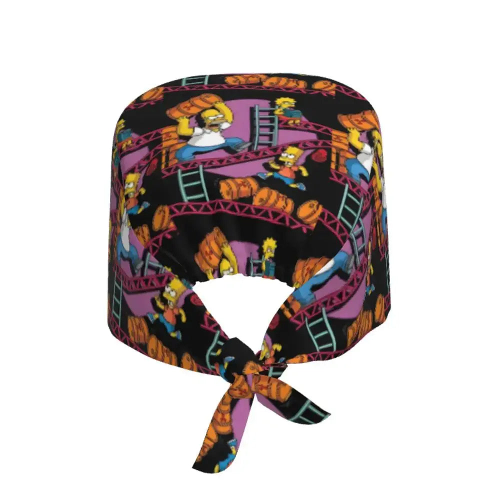 Gorro de trabajo ajustable personalizado con explosión cerebral, gorro quirúrgico de los Simpsons, gorro quirúrgico para enfermería, médico, cirujano, para Chef MedSurgery Store For Digital Health