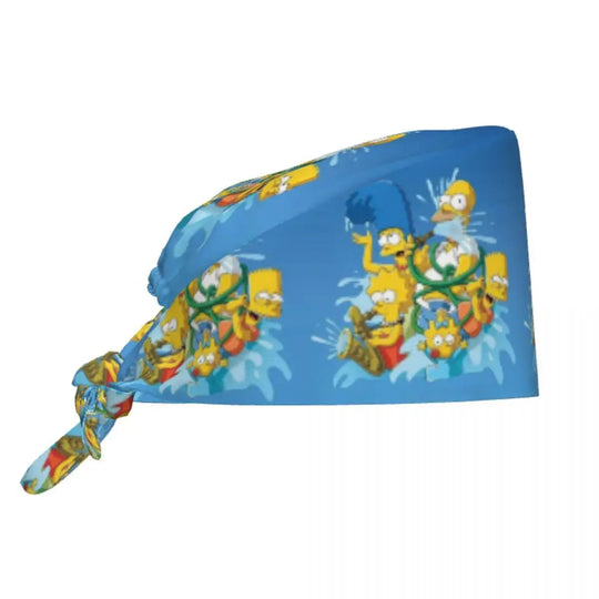 Personalizado The Simpsons Cartoon personal médico Scrubs Hat hombres mujeres médico enfermería gorro quirúrgico Scrub Caps MedSurgery Store For Digital Health