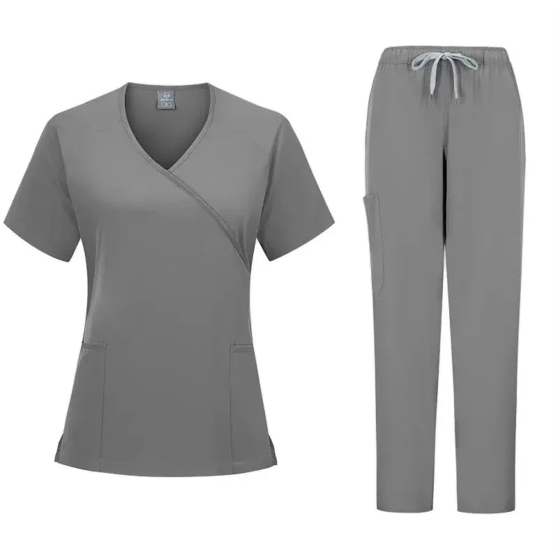 Nuevo conjunto de uniformes médicos, uniforme de médico, monos de cirugía, ropa de trabajo de salón de belleza, conjunto de ropa de trabajo de odontología CJdropshipping