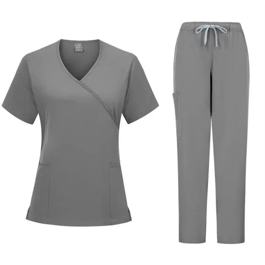 Nuevo conjunto de uniformes médicos, uniforme de médico, monos de cirugía, ropa de trabajo de salón de belleza, conjunto de ropa de trabajo de odontología CJdropshipping