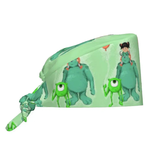 Gorro de trabajo ajustable personalizado con dibujos animados de la Universidad de Monsters, gorro quirúrgico para hombres y mujeres, gorro quirúrgico para enfermería, médico y cirujano MedSurgery Store For Digital Health