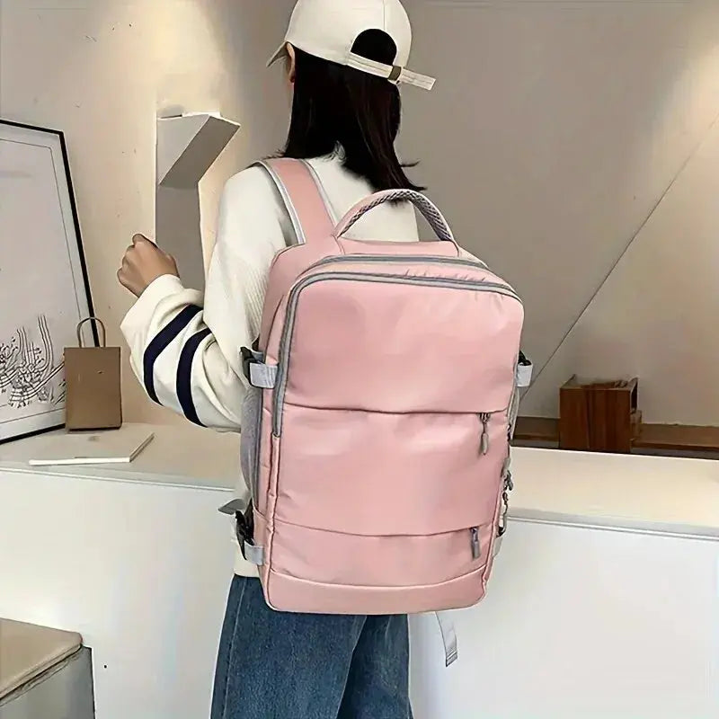 Mochila de viaje de gran capacidad para mujer, multifunción, almacenamiento de zapatos, multicapa, separación seca y húmeda, impermeable MedSurgery Store For Digital Health