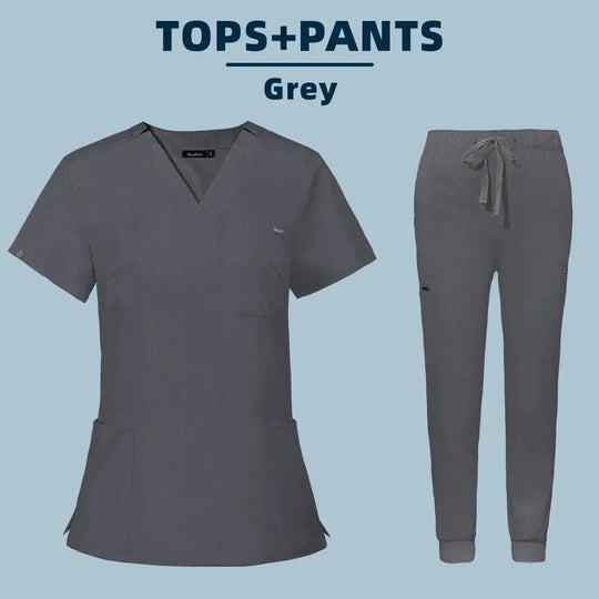 Venta al por mayor, uniforme médico para quirófano, conjunto de gomas de trabajo para Hospital, suministros médicos, traje de cirugía Dental para enfermera, ropa de trabajo CJdropshipping