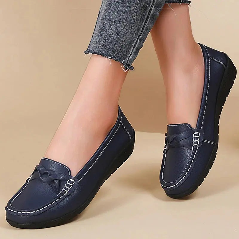 Zapatos De Mujer 2025, nuevos Zapatos planos De cuero suave, mocasines para Mujer, Zapatos planos informales, calzado para Mujer, Zapatos blancos para Mujer MedSurgery Store For Digital Health