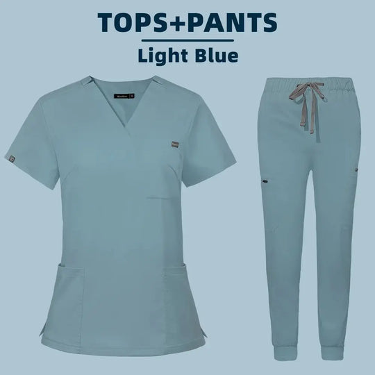 Venta al por mayor, uniforme médico para quirófano, conjunto de gomas de trabajo para Hospital, suministros médicos, traje de cirugía Dental para enfermera, ropa de trabajo CJdropshipping
