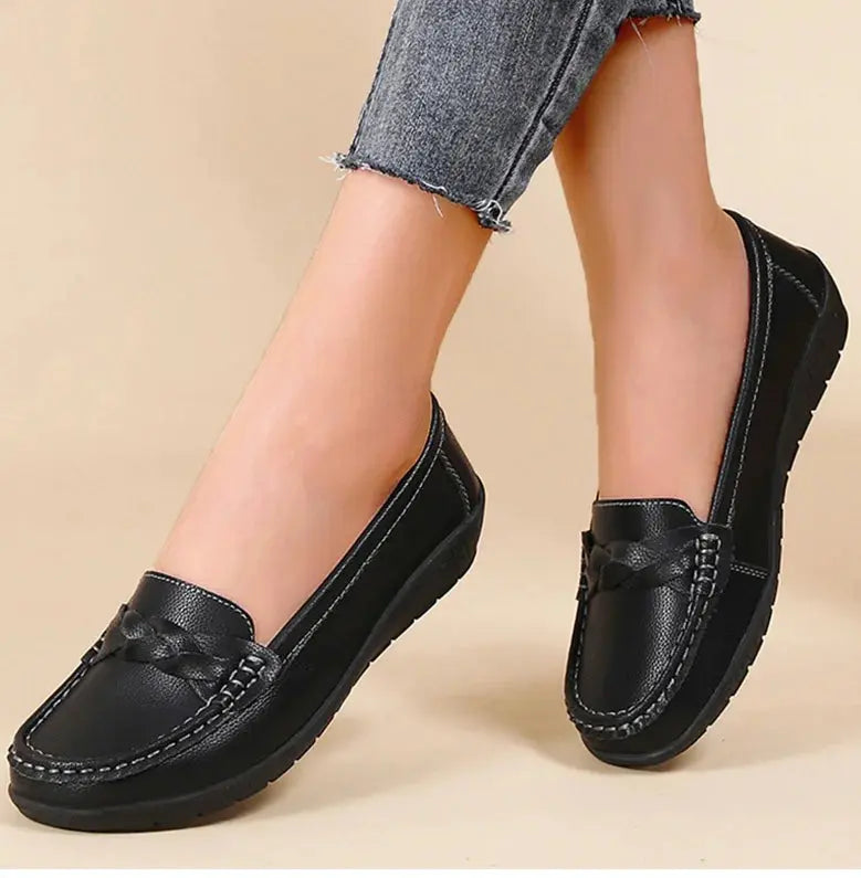 Zapatos De Mujer 2025, nuevos Zapatos planos De cuero suave, mocasines para Mujer, Zapatos planos informales, calzado para Mujer, Zapatos blancos para Mujer MedSurgery Store For Digital Health