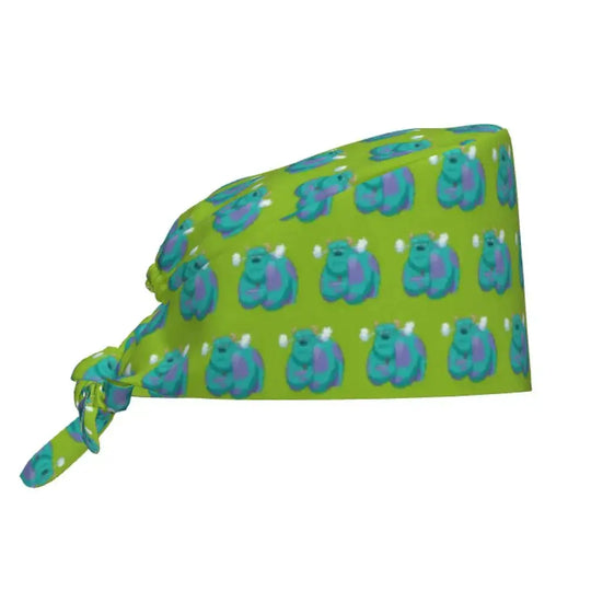 Gorro de trabajo ajustable personalizado con dibujos animados de la Universidad de Monsters, gorro quirúrgico para hombres y mujeres, gorro quirúrgico para enfermería, médico y cirujano MedSurgery Store For Digital Health
