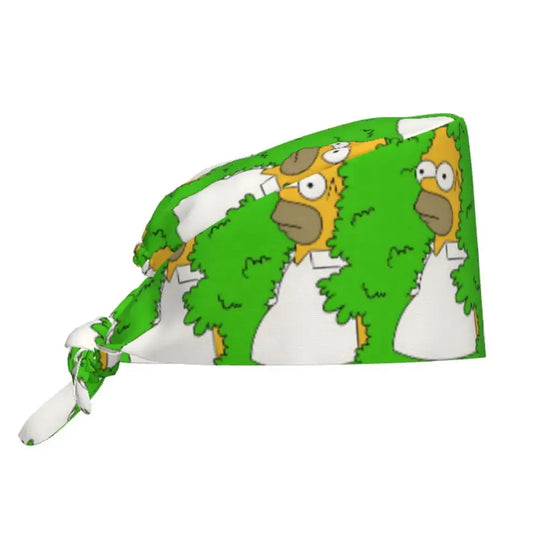 Gorro de trabajo ajustable personalizado con explosión cerebral, gorro quirúrgico de los Simpsons, gorro quirúrgico para enfermería, médico, cirujano, para Chef MedSurgery Store For Digital Health