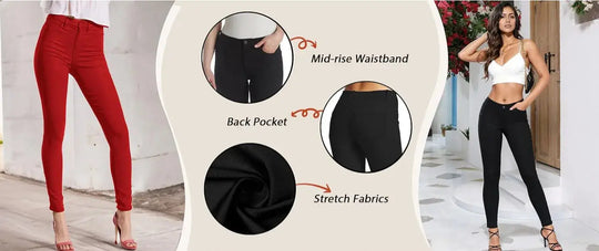 Pantalones vaqueros elásticos de algodón para mujer, pantalón informal, blanco, ultraelástico, cómodo, para el trabajo MedSurgery Store For Digital Health