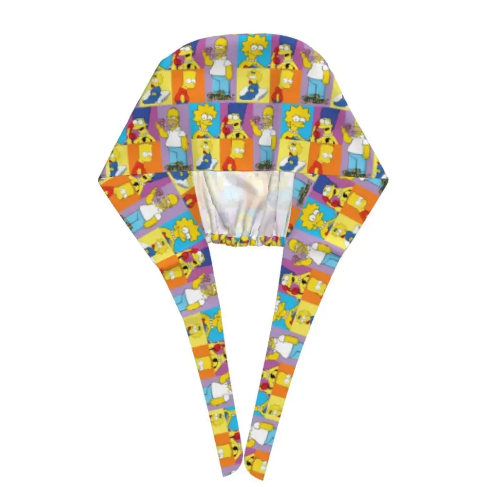 Personalizado The Simpsons Cartoon personal médico Scrubs Hat hombres mujeres médico enfermería gorro quirúrgico Scrub Caps MedSurgery Store For Digital Health