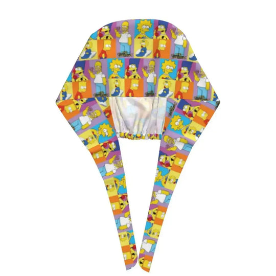 Personalizado The Simpsons Cartoon personal médico Scrubs Hat hombres mujeres médico enfermería gorro quirúrgico Scrub Caps MedSurgery Store For Digital Health