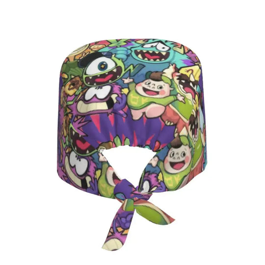 Gorro de trabajo ajustable personalizado con dibujos animados de la Universidad de Monsters, gorro quirúrgico para hombres y mujeres, gorro quirúrgico para enfermería, médico y cirujano MedSurgery Store For Digital Health