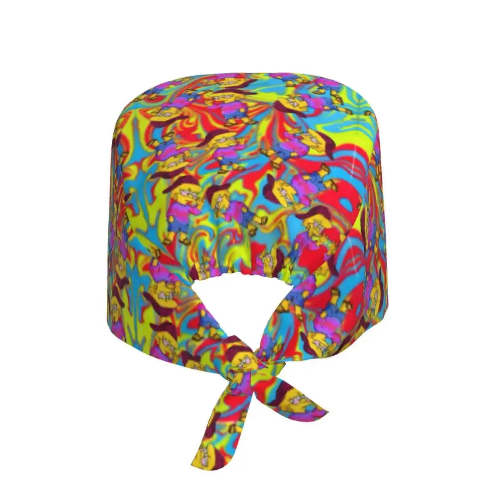 Personalizado The Simpsons Cartoon personal médico Scrubs Hat hombres mujeres médico enfermería gorro quirúrgico Scrub Caps MedSurgery Store For Digital Health