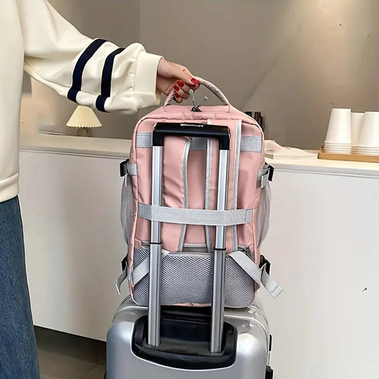 Mochila de viaje de gran capacidad para mujer, multifunción, almacenamiento de zapatos, multicapa, separación seca y húmeda, impermeable MedSurgery Store For Digital Health