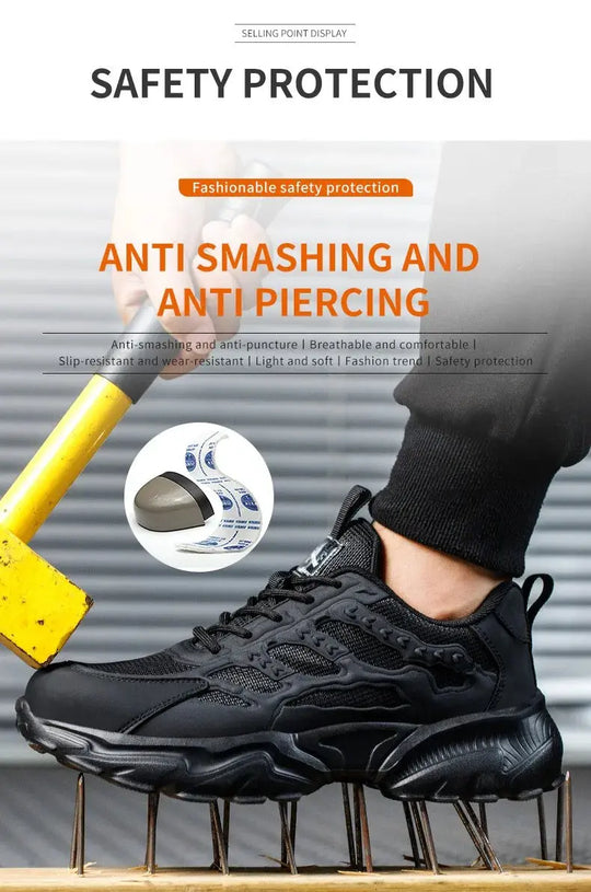 Zapatos de seguridad blancos para hombres y mujeres, antigolpes, antiperforación, aislamiento, 6kv, resistente al desgaste, negro, blanco, transpirable, ligero MedSurgery Store For Digital Health