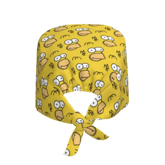 Personalizado The Simpsons Cartoon personal médico Scrubs Hat hombres mujeres médico enfermería gorro quirúrgico Scrub Caps MedSurgery Store For Digital Health