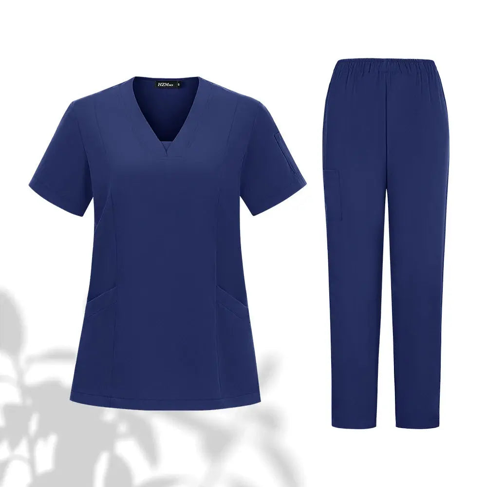 Conjunto de uniformes médicos para hombres y mujeres, ropa de trabajo para médicos, enfermeras, clínica Dental, salón de belleza CJdropshipping