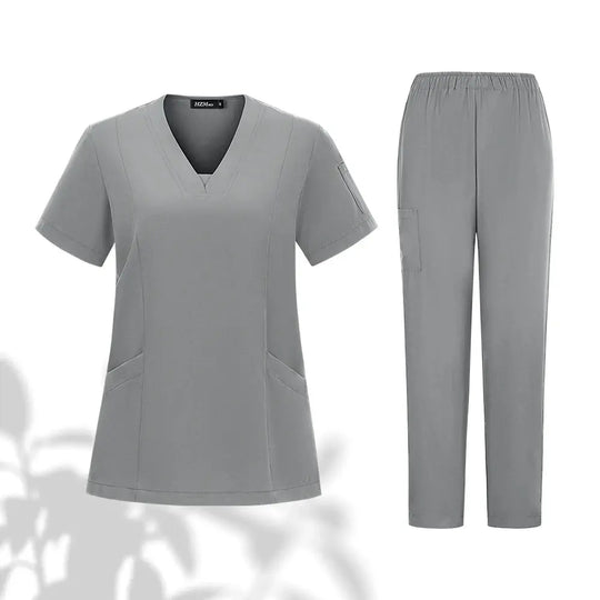 Conjunto de uniformes médicos para hombres y mujeres, ropa de trabajo para médicos, enfermeras, clínica Dental, salón de belleza CJdropshipping