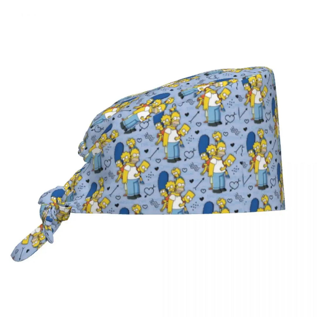 Gorro de trabajo ajustable personalizado con explosión cerebral, gorro quirúrgico de los Simpsons, gorro quirúrgico para enfermería, médico, cirujano, para Chef MedSurgery Store For Digital Health