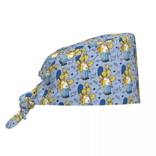 Gorro de trabajo ajustable personalizado con explosión cerebral, gorro quirúrgico de los Simpsons, gorro quirúrgico para enfermería, médico, cirujano, para Chef MedSurgery Store For Digital Health