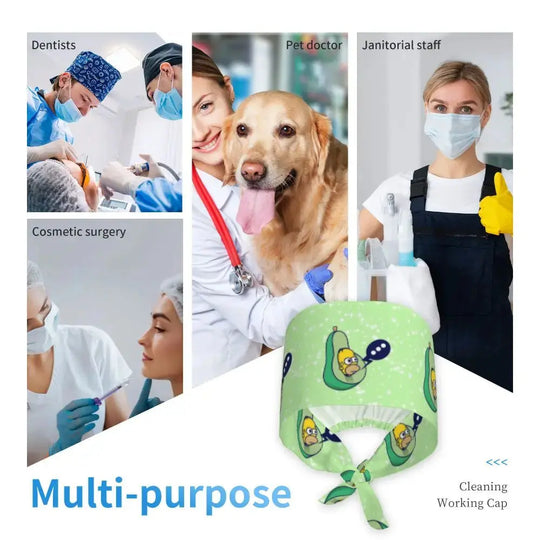 Personalizado The Simpsons Cartoon personal médico Scrubs Hat hombres mujeres médico enfermería gorro quirúrgico Scrub Caps MedSurgery Store For Digital Health