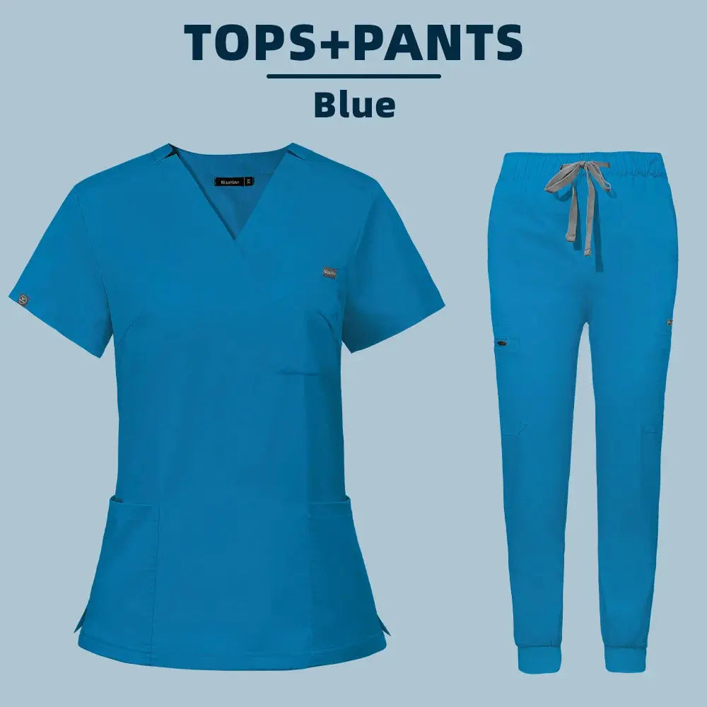 Venta al por mayor, uniforme médico para quirófano, conjunto de gomas de trabajo para Hospital, suministros médicos, traje de cirugía Dental para enfermera, ropa de trabajo CJdropshipping