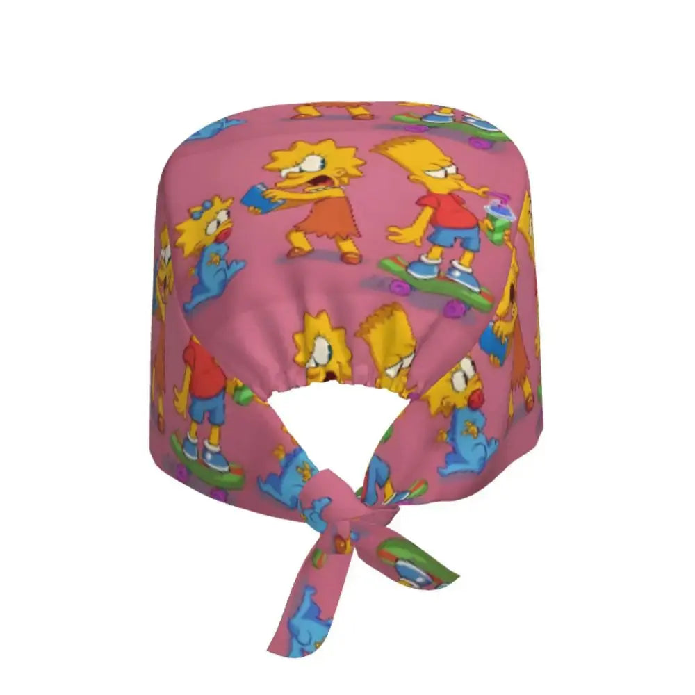 Gorro de trabajo ajustable personalizado con explosión cerebral, gorro quirúrgico de los Simpsons, gorro quirúrgico para enfermería, médico, cirujano, para Chef MedSurgery Store For Digital Health