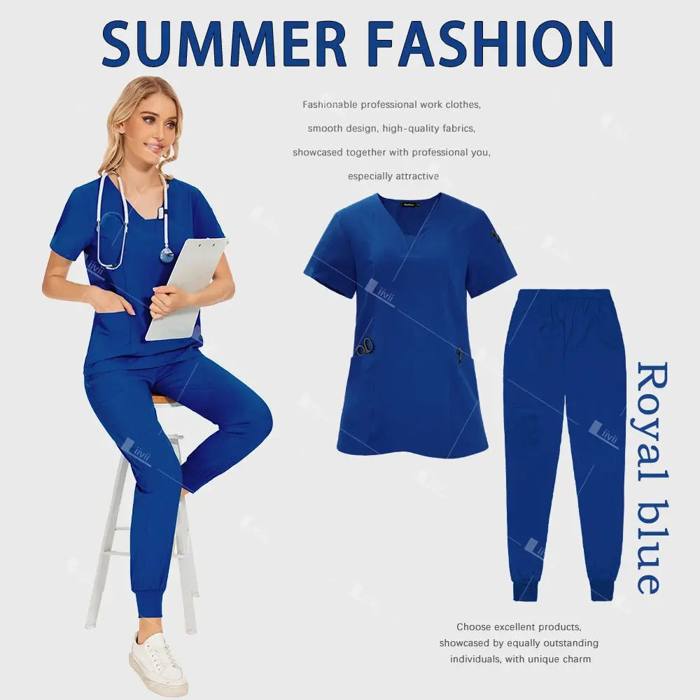 Venta al por mayor de uniformes médicos, traje para correr, conjunto de gomas para médico y enfermera, ropa de trabajo quirúrgica para Hospital, trajes multicolores para mujer dsers-fulfillment-service