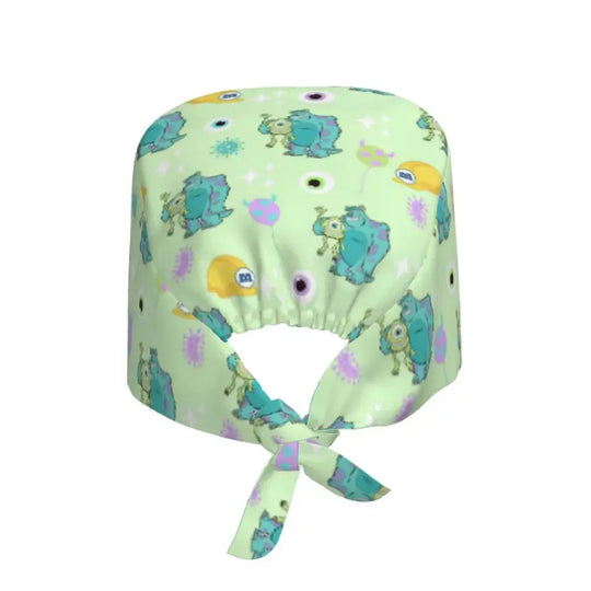 Gorro de trabajo ajustable personalizado con dibujos animados de la Universidad de Monsters, gorro quirúrgico para hombres y mujeres, gorro quirúrgico para enfermería, médico y cirujano MedSurgery Store For Digital Health
