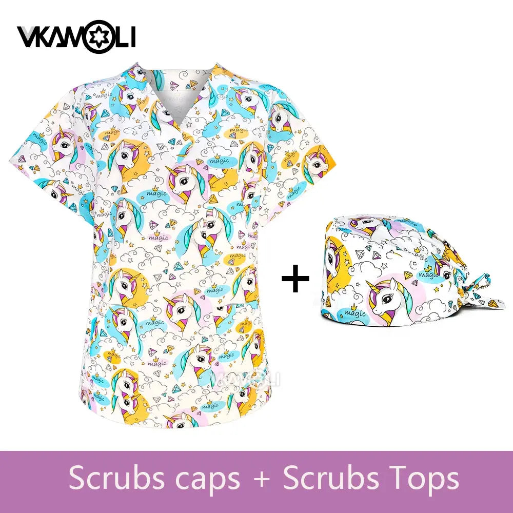 Uniforme de Spa para clínica de mascotas, ropa de trabajo para mujer, traje médico, tops exfoliantes, camisa exfoliante CJdropshipping