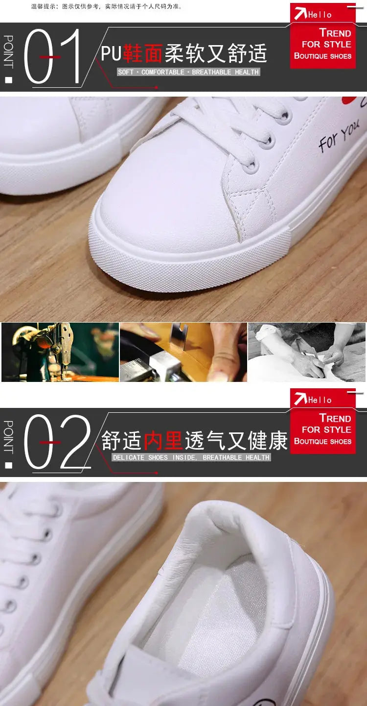 Zapatillas De correr transpirables blancas a la moda para Mujer, nuevas zapatillas informales con cordones y flores bordadas para primavera y otoño MedSurgery Store For Digital Health