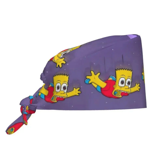 Personalizado The Simpsons Cartoon personal médico Scrubs Hat hombres mujeres médico enfermería gorro quirúrgico Scrub Caps MedSurgery Store For Digital Health