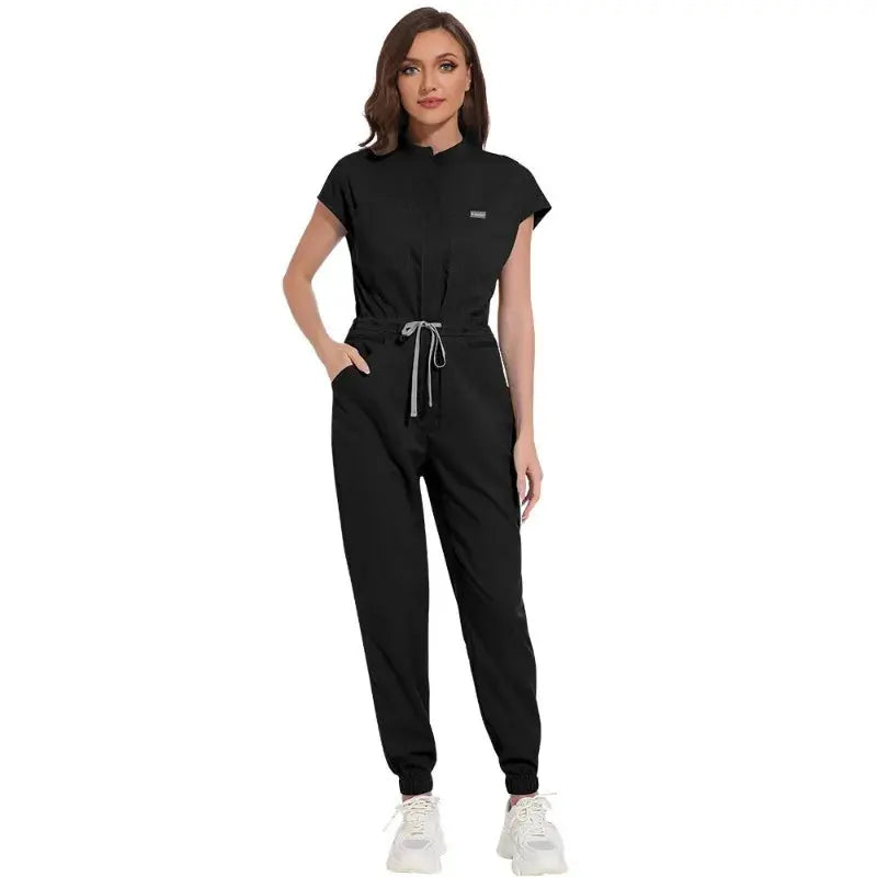Venta al por mayor de ropa médica, uniforme exfoliante para mujer, mono de manga corta, ropa de Hospital médico, uniformes exfoliantes con bolsillo CJdropshipping