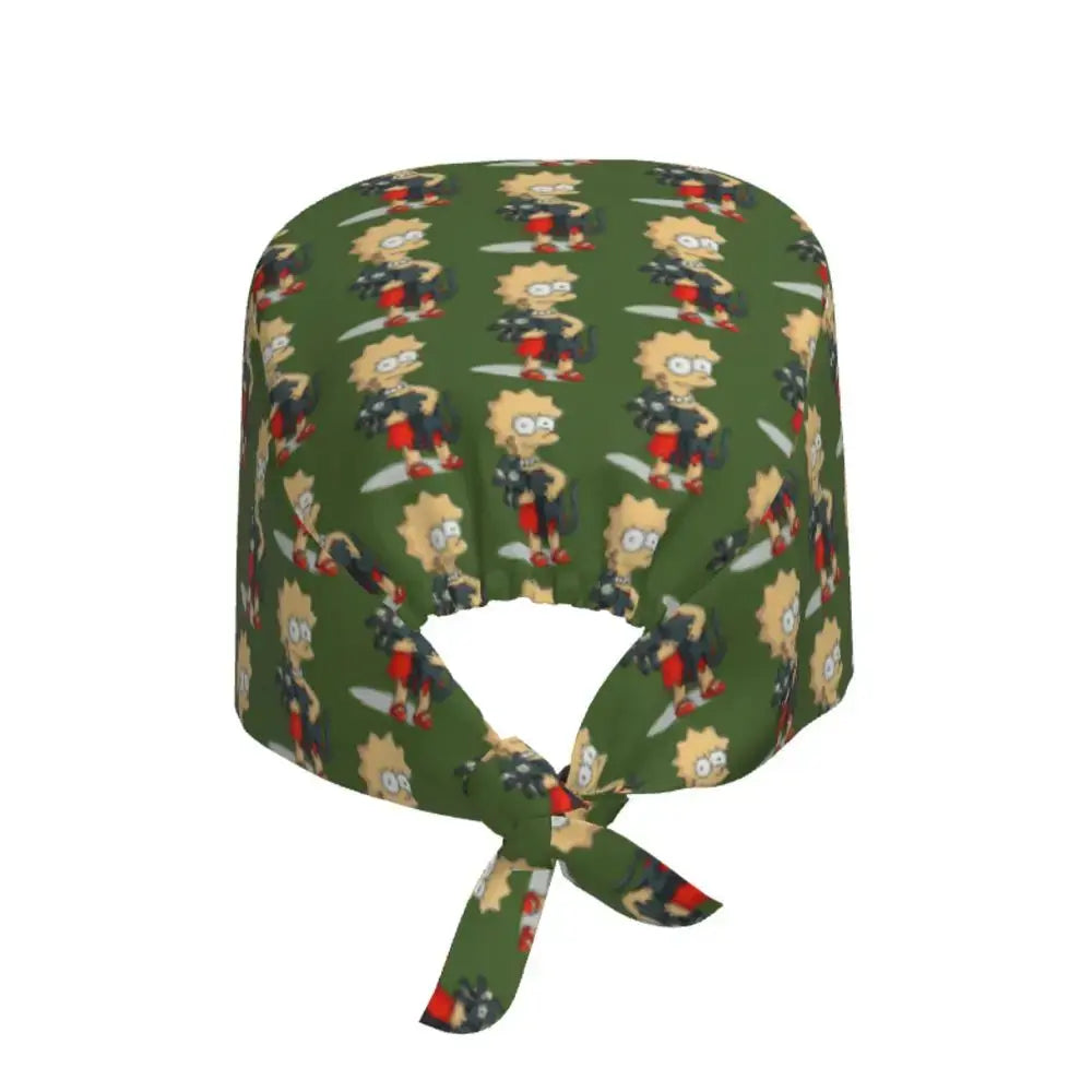Gorro de trabajo ajustable personalizado con explosión cerebral, gorro quirúrgico de los Simpsons, gorro quirúrgico para enfermería, médico, cirujano, para Chef MedSurgery Store For Digital Health