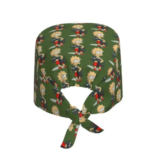 Gorro de trabajo ajustable personalizado con explosión cerebral, gorro quirúrgico de los Simpsons, gorro quirúrgico para enfermería, médico, cirujano, para Chef MedSurgery Store For Digital Health