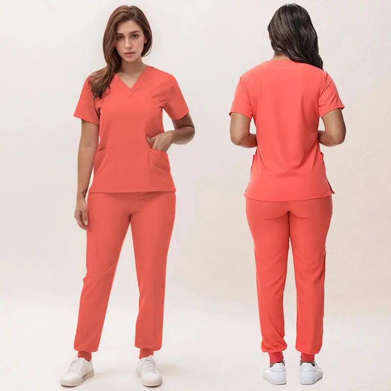 2025 nuevas uniformes de enfermera con cuello en V, pantalones para correr, conjuntos de ropa de trabajo quirúrgica, traje de enfermería para dentista, traje de médico de Hospital S21 MedSurgery Store For Digital Health