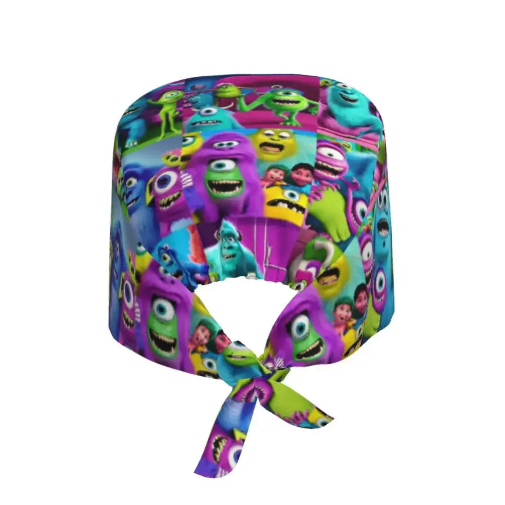 Gorro de trabajo ajustable personalizado con dibujos animados de la Universidad de Monsters, gorro quirúrgico para hombres y mujeres, gorro quirúrgico para enfermería, médico y cirujano MedSurgery Store For Digital Health